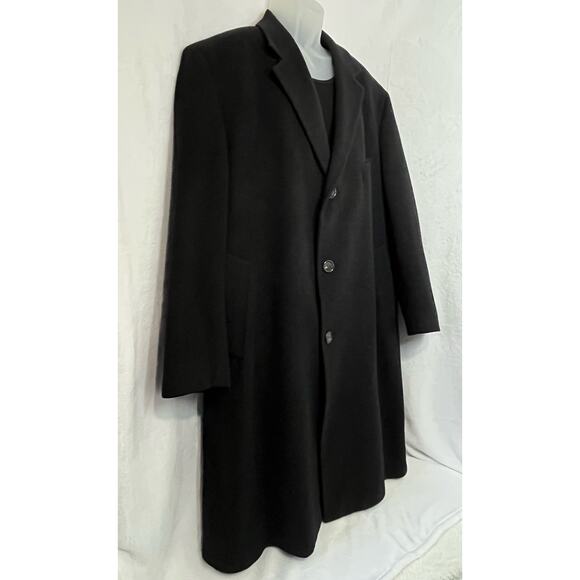 RALPH LAUREN Sz 46 R 100% Cashmere Overcoat Topcoat 3 Button Lapel - Picture 3 of 11